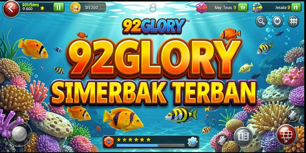 Tampilan menarik dari gameplay Tembak Ikan di 92GLORY.