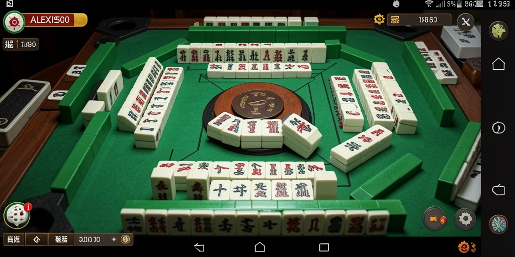 Gameplay menantang dan menarik dalam ALEXIS500 dengan desain Mahjong yang indah.