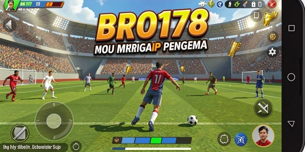 Tampilan gameplay BRO178 yang penuh aksi olahraga.