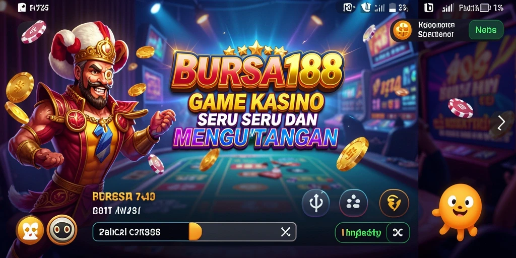 Tampilan gameplay seru di aplikasi BURSA188 dengan beragam permainan kasino.