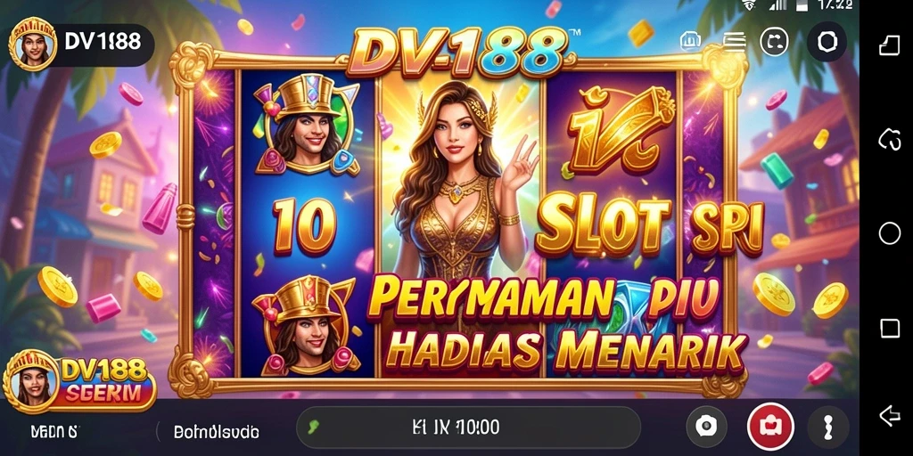Tampilan gameplay Slot yang menarik dan penuh warna dari DV188.