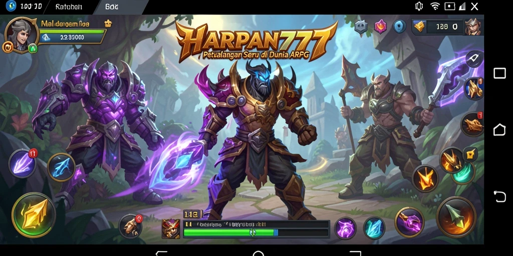 Tampilan seru dari screenshot gameplay HARAPAN777 dengan aksi ARPG yang mendebarkan.