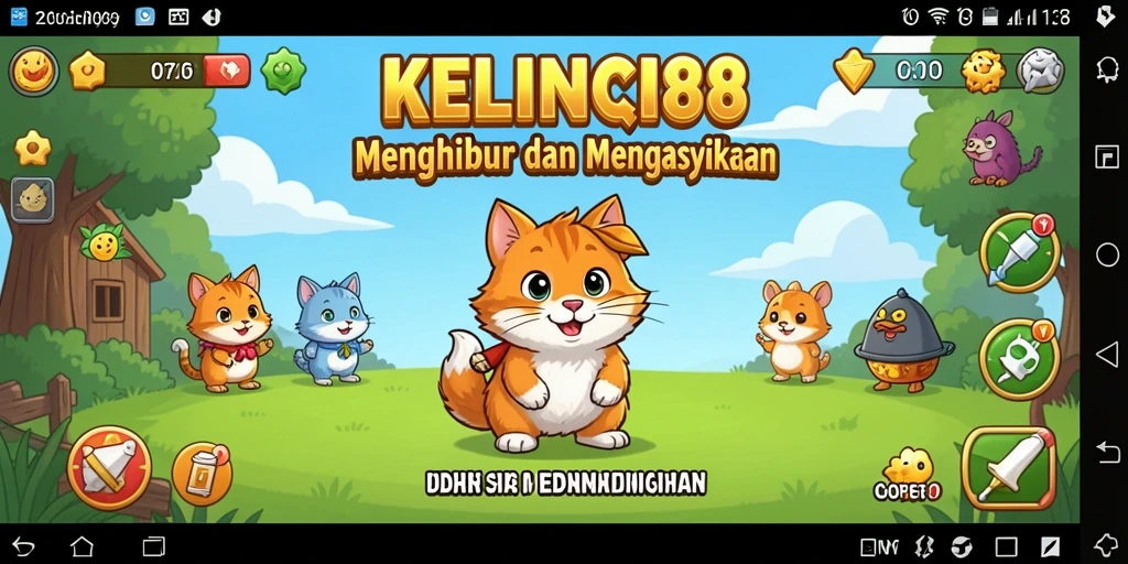 Tampilan gameplay menarik dari KELINCI88 saat membangun kerajaan kelinci.