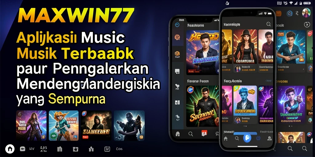 Screenshot gameplay MAXWIN77 menampilkan fitur menarik dari aplikasi musik.
