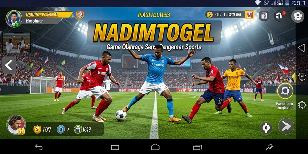 Tampilan gameplay NADIMTOGEL yang penuh aksi olahraga.