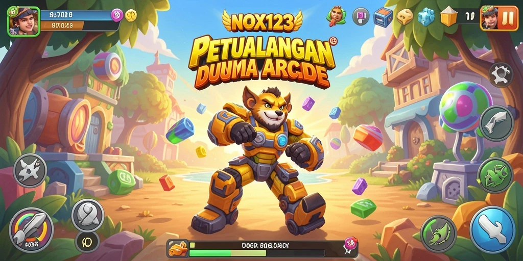 Screenshot NOX123 menampilkan aksi seru dalam gameplay Arcade yang mendebarkan.