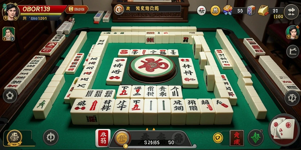 Tampilan gameplay menarik dari OBOR138 Mahjong.