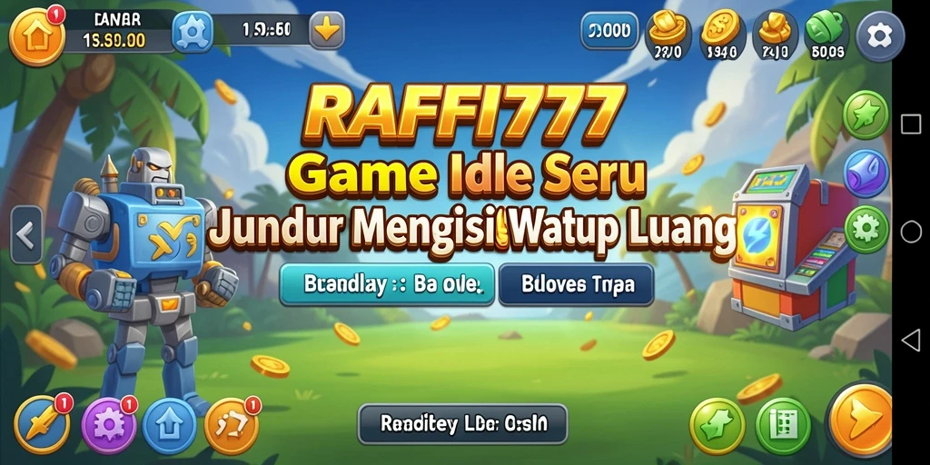 Tampilan gameplay <strong>RAFFI777</strong> yang santai dan menarik dengan berbagai karakter.
