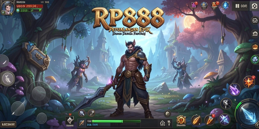 Tampilan menarik dari gameplay RPG RP888 yang menantang.