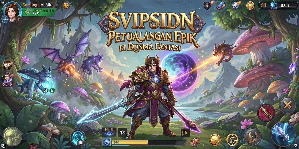 Tangkapan layar gameplay SVIPSIDN dengan karakter dalam pertempuran.