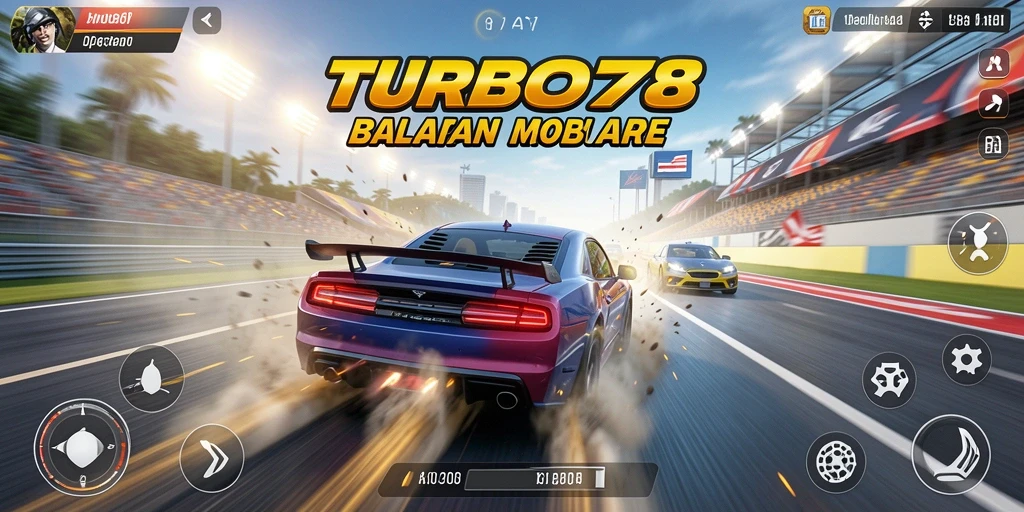 Gameplay Racing yang mendebarkan dan menegangkan dalam TURBO78.