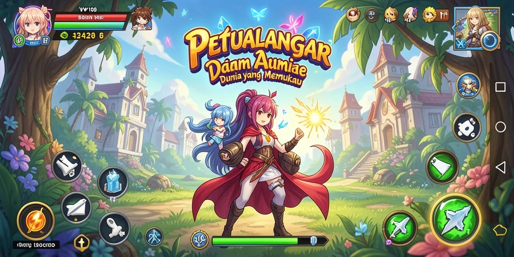 Tampilan gameplay <strong>VW108</strong> yang menakjubkan dengan aksi karakter anime yang dinamis.